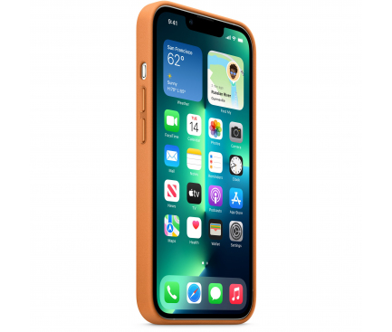 Husa Piele Apple iPhone 13 Pro Max, MagSafe, Maro MM1L3ZM/A 