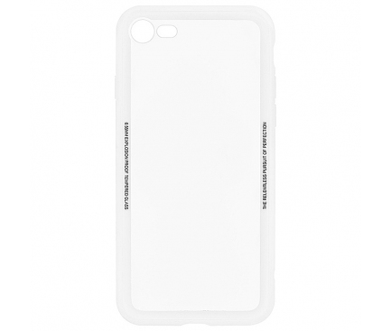 Husa TPU Tellur Glass Simple pentru Apple iPhone 7 / Apple iPhone 8 / Apple iPhone SE (2020), Alba TLL121284