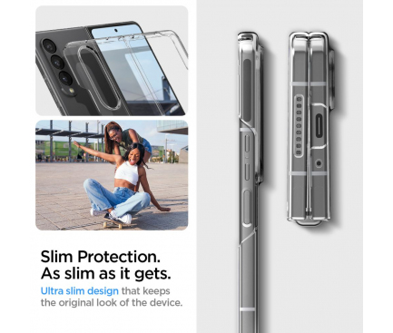 Husa TPU Spigen Air Skin pentru Samsung Galaxy Z Fold4 F936, Transparenta ACS05104 