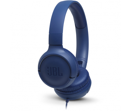 Casti On-Ear JBL Tune 500, Cu microfon, 3.5 mm, Albastre JBLT500BLU 