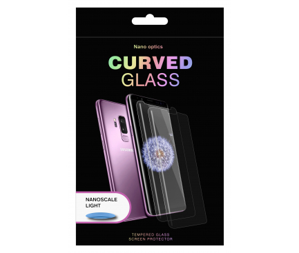 Folie de protectie Ecran OEM Liquid Glass pentru Samsung Galaxy S10+ G975, Sticla securizata, UV Glue