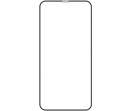 Folie de protectie Ecran OEM pentru Apple iPhone 11 Pro / XS / X, Sticla securizata, Full Glue, 21D, Neagra
