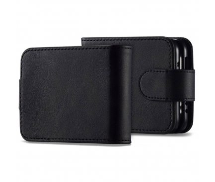 Husa Piele Ecologica Tech-Protect Wallet pentru Samsung Galaxy Z Flip4, Neagra 