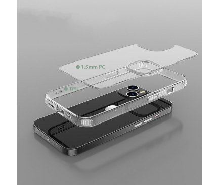 Husa pentru Apple iPhone 14 Pro Max, Tech-Protect, Flexair Hybrid, Transparenta THP1345