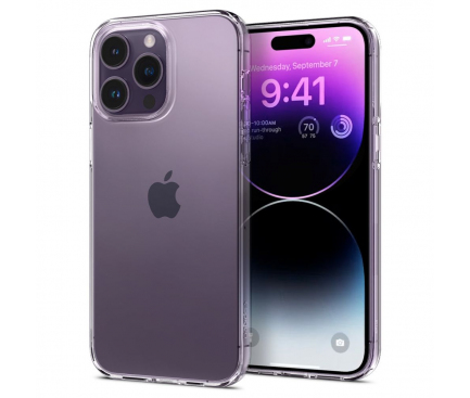 Husa TPU Spigen Liquid Crystal pentru Apple iPhone 14 Pro Max, Transparenta 