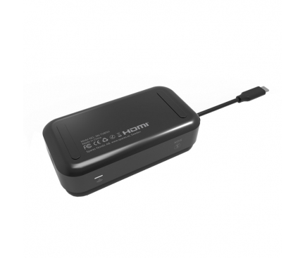 Hub USB-C SiGN, USB-C - HDMI - VGA - Jack 3.5mm, Negru SN-TVBT01