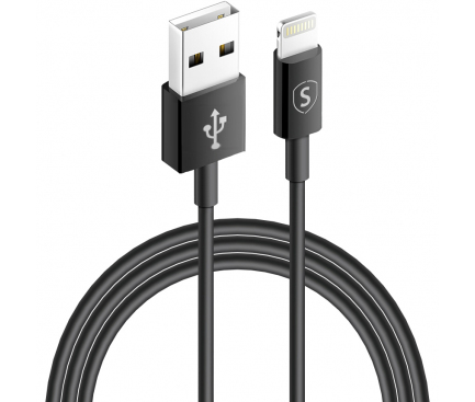 Cablu Date si Incarcare USB la Lightning SiGN, 2 m, 2.1A, Negru SN-LB2M 