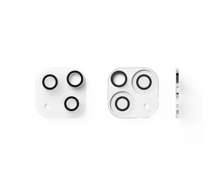 Rama protectie Camera spate Ringke pentru Apple iPhone 14 Plus / 14, Sticla securizata, Full Glue, Set 2 bucati