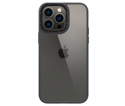 Husa Plastic - TPU Spigen CASEOLOGY SKYFALL pentru Apple iPhone 14 Pro Max, Neagra Transparenta ACS04855 