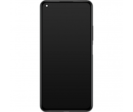 Display cu Touchscreen Xiaomi Mi 11 Lite, cu Rama, Negru (Boba Black), Service Pack 5600030K9A00