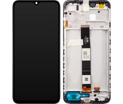 Display cu Touchscreen Xiaomi Redmi 10A, cu Rama, Negru (Charcoal Black), Service Pack 560001C3L200