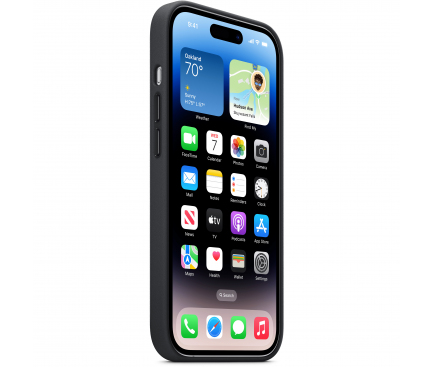 Husa Piele Apple iPhone 14 Pro Max, MagSafe, Neagra (Midnight) MPPM3ZM/A 