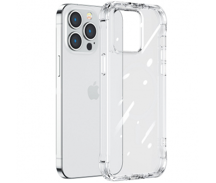 Husa pentru Apple iPhone 14 Plus, Joyroom, Defender Series Armored Hook, Transparenta JR-14H3
