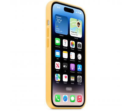 Husa MagSafe pentru Apple iPhone 14 Pro, Galbena MPTM3ZM/A