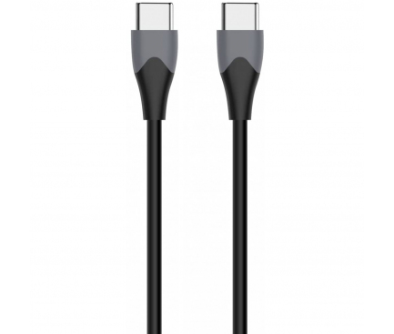 Cablu Date si Incarcare USB Type-C la USB Type-C Energizer Bicolor, 1.2 m, Negru C61C2CGBK4 