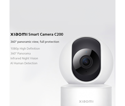 Camera De Supraveghere Xiaomi C200, WiFi 2.4Ghz, Alba BHR6766GL 