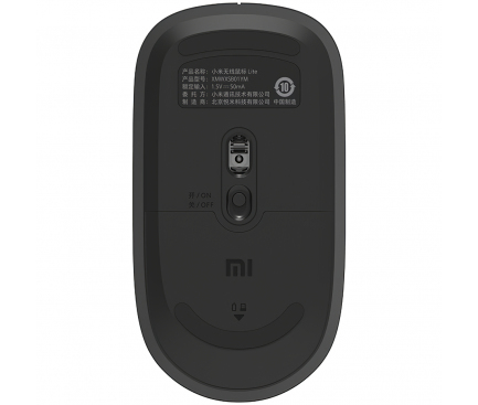 Mouse Wireless Xiaomi Lite, 1000DPI, Negru