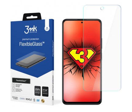 Folie Protectie Ecran 3MK FlexibleGlass Lite pentru Xiaomi Redmi Note 11S / Xiaomi Redmi Note 11, Sticla Flexibila, 0.16mm 