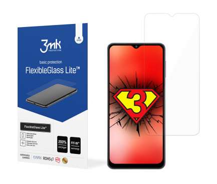 Folie de protectie Ecran 3MK FlexibleGlass Lite pentru Samsung Galaxy A23 5G A236, Sticla Flexibila, Full Glue