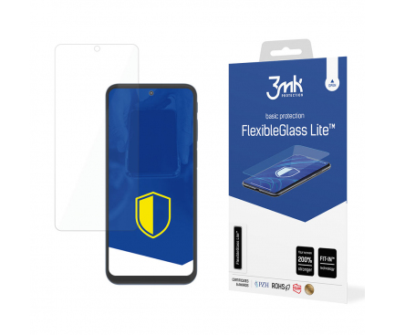 Folie de protectie Ecran 3MK FlexibleGlass Lite pentru Motorola Moto G41, Sticla Flexibila, Full Glue