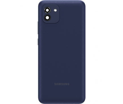 Capac Baterie Samsung Galaxy A03 A035, Versiune G, Albastru