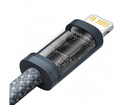 Cablu Date si Incarcare USB Type-C la Lightning Baseus Dynamic, 1 m, 20W, Gri CALD000016 