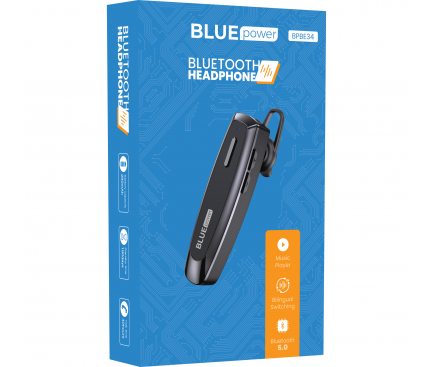 Handsfree Bluetooth BLUE Power BPBE34 Endurance, A2DP, Negru