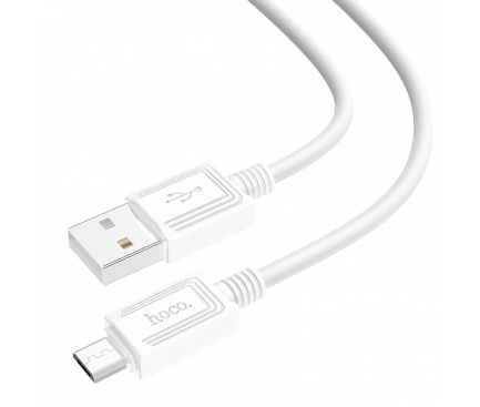 Cablu Date si Incarcare USB-A - microUSB HOCO X73, 20W, 1m, Alb