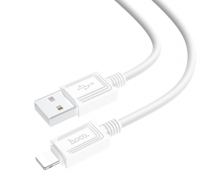 Cablu Date si Incarcare USB la Lightning HOCO X73, 1 m, 2.4A, Alb 
