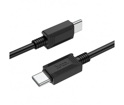 Cablu Date si Incarcare USB-C - USB-C HOCO X73, 60W, 1m, Negru