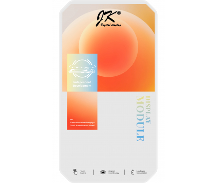 Display cu Touchscreen JK pentru Apple iPhone 11 Pro Max, cu Rama, Versiune LCD In-Cell, Negru
