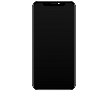 Display cu Touchscreen JK pentru Apple iPhone XS, cu Rama, Versiune LCD In-Cell, Negru