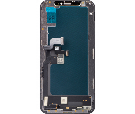 Display cu Touchscreen JK pentru Apple iPhone XS, cu Rama, Versiune LCD In-Cell, Negru