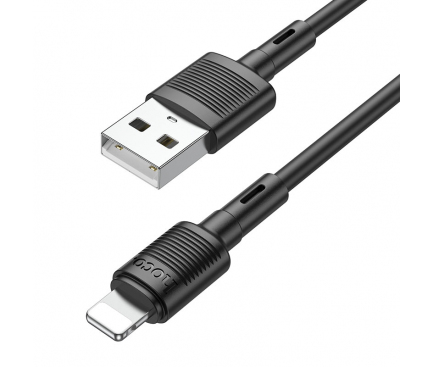 Cablu Date si Incarcare USB-A - Lightning HOCO X83 Victory, 18W, 1m, Negru