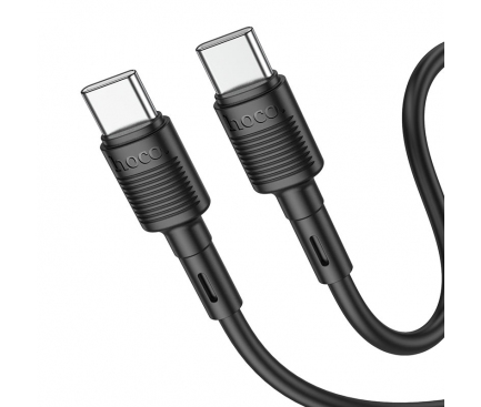 Cablu Date si Incarcare USB-C - USB-C HOCO X83 Victory, 60W, 1m, Negru
