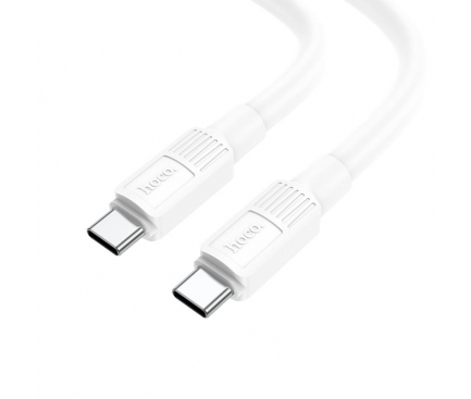 Cablu Date si Incarcare USB-C - USB-C HOCO X84 Solid, 60W, 1m, Alb