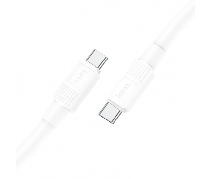 Cablu Date si Incarcare USB-C - USB-C HOCO X84 Solid, 60W, 1m, Alb