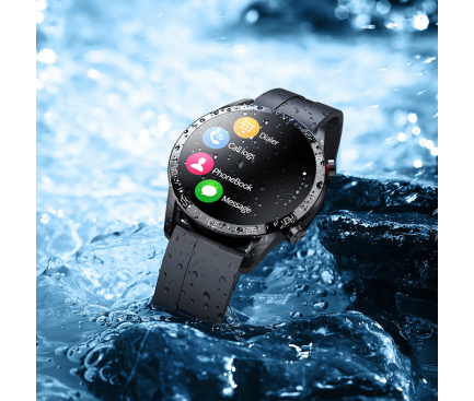 Smartwatch HOCO Y2 Pro Smart Sport, Negru