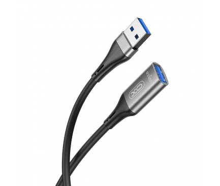Prelungitor USB XO Design NB220, Mama - Tata, 2m, Negru