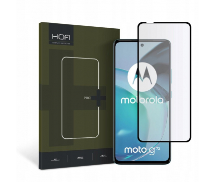 Folie de protectie Ecran HOFI PRO+ pentru Motorola Moto G72, Sticla securizata, Full Glue, Neagra