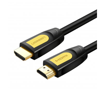 Cablu Audio si Video HDMI la HDMI UGREEN HD101, 5 m, 4K UHD, Negru Galben 
