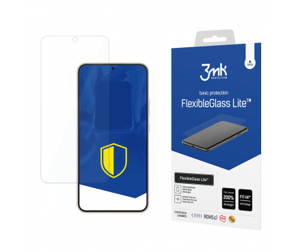 Folie de protectie Ecran 3MK pentru Samsung Galaxy S22+ 5G S906, Sticla Flexibila, Full Glue