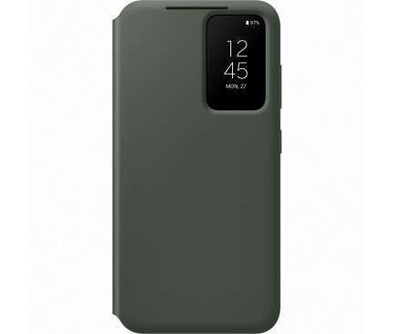 Husa pentru Samsung Galaxy S23 S911, S-View Wallet, Kaki EF-ZS911CGEGWW