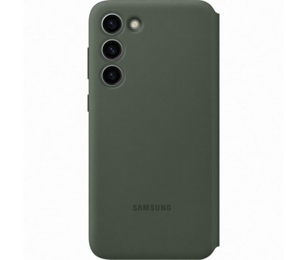 Husa pentru Samsung Galaxy S23+ S916, S-View Wallet, Kaki EF-ZS916CGEGWW