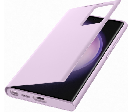 Husa pentru Samsung Galaxy S23 Ultra S918, S-View Wallet, Lila EF-ZS918CVEGWW