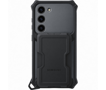 Husa pentru Samsung Galaxy S23 S911, Rugged Gadget Case, Neagra EF-RS911CBEGWW