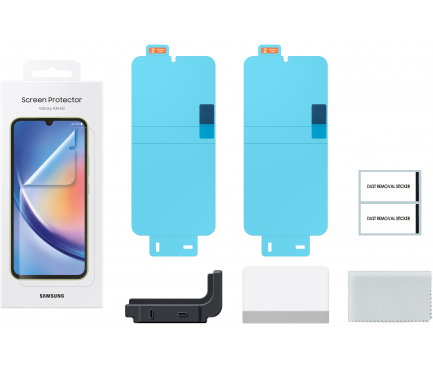 Folie de protectie Ecran pentru Samsung Galaxy A34 A346, Plastic, Set 2 bucati EF-UA346CTEGWW