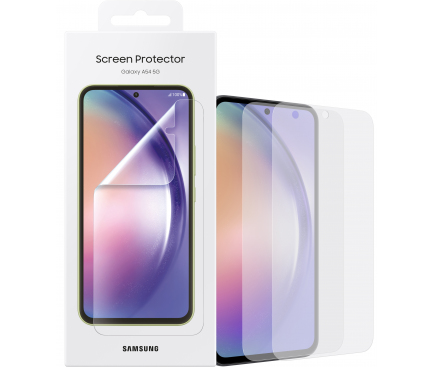 Folie de protectie Ecran Samsung pentru Galaxy A54 A546, Plastic, Set 2 bucati EF-UA546CTEGWW