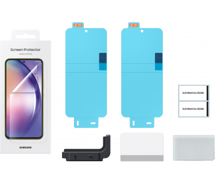 Folie de protectie Ecran Samsung pentru Galaxy A54 A546, Plastic, Set 2 bucati EF-UA546CTEGWW