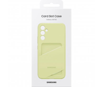 Husa pentru Samsung Galaxy A34 A346, Card Slot Case, Verde EF-OA346TGEGWW